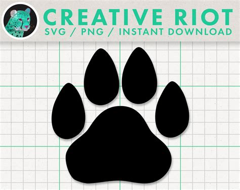 leopard paw svg leopard paw print leopard tracks svg etsy