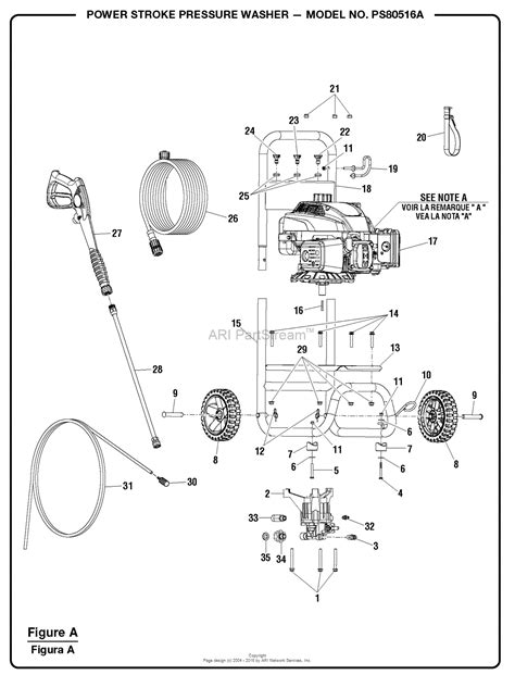 homelite psa powerstroke pressure washer parts diagram  figure
