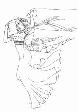 Coloring Pages Princess Serenity sketch template