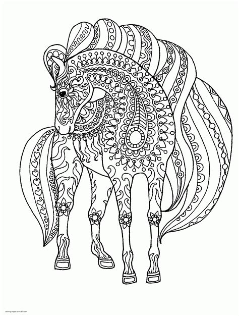 horse coloring pages  adults coloring pages printablecom