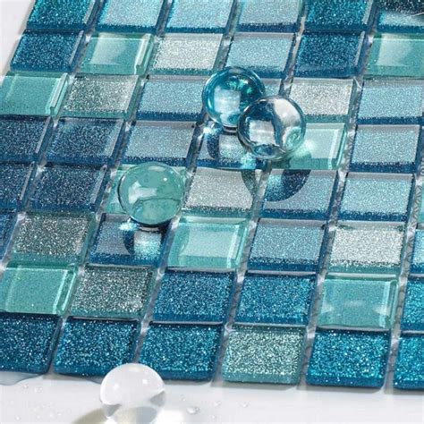 16 Awesome Sea Glass Backsplash Tile Collections For