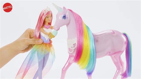 barbie dreamtopia magical lights unicorn barbie youtube