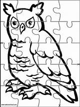 Rompecabezas Jigsaw Kids Printable Puzzle Websincloud Búho Buho sketch template