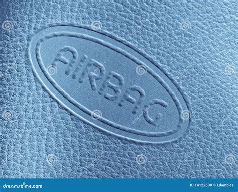airbag label stock photo image  macro closeup transmission