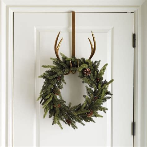 antler wreath hanger gold christmas decorations outdoor christmas
