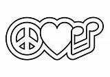 Peace Coloring Pages Sign Printable Signs Heart Print Music Color Hearts Symbol Symbols Hippie Getcolorings Sheets Arthearty Getdrawings Popular sketch template