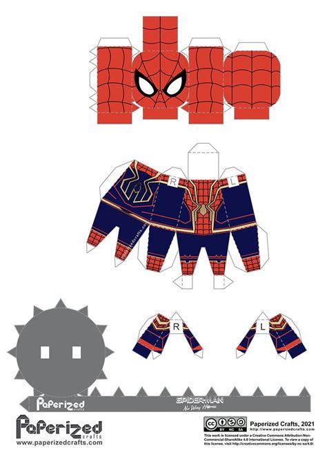 spider man   home integrated suit paperized paperized crafts