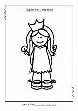 Princess Bag Paper Worksheets Preview sketch template