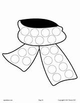 Dot Winter Do Printables Toddler Painting Coloring Preschool Pages Printable Scarf Crafts Worksheets Kids Theme Mpmschoolsupplies Toddlers Craft Dots Choose sketch template
