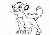 Coloring Lion King Pages Simba Printable Kids sketch template