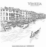 Vector Rialto Venice Canal Bridge Grand Drawing Shutterstock Search sketch template
