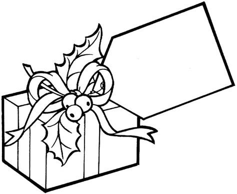 coloring page christmas gifts