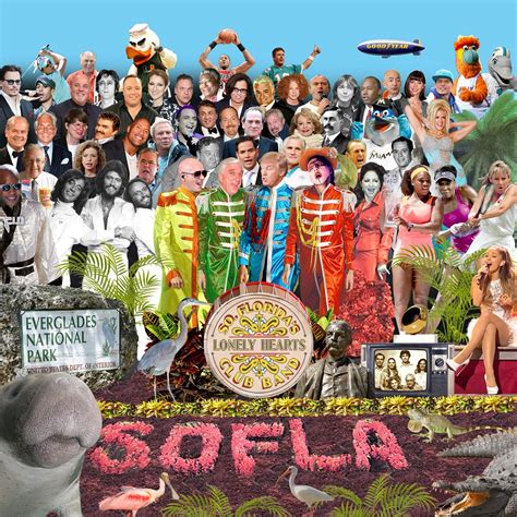remaking  beatles sgt pepper album cover south florida style
