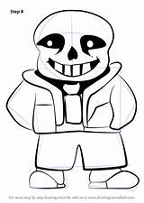 Sans Undertale Draw Drawing Pages Step Easy Skeleton Coloring Robot Color Print Kids Getdrawings Drawingtutorials101 Tutorials Learn sketch template