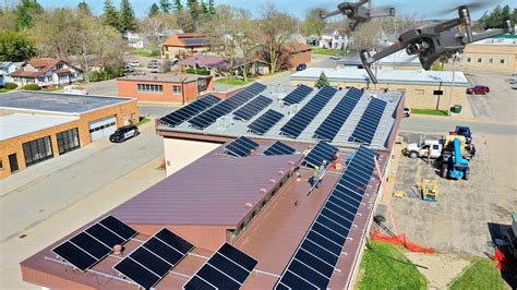 drone solar panel installation ethos green power solar energy viroqua westby wisconsin