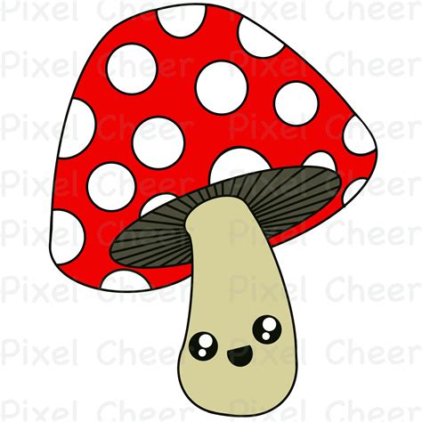kawaii mushroom instant   jpg png happy decal etsy