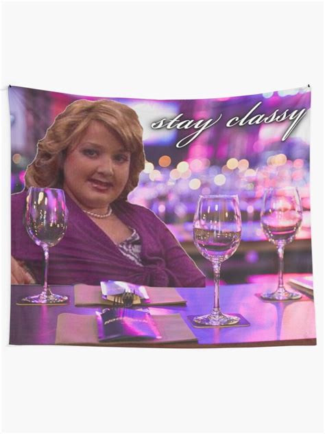 girl gibby at the stay classy tapestry etsy