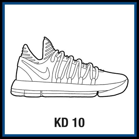 nike kd  kicksart coloring pages shoes drawing art materials