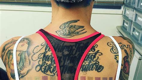 Ruby Rose Just Got Paint Samples Tattooed Across Her Back Galore