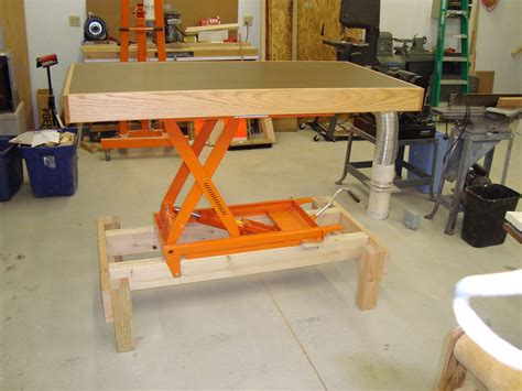 adjustable height workbench  assembly table full workin flickr