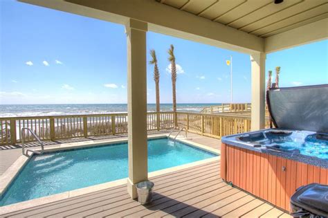 holiday fin heated pool and hot tub game tables beachfront gulf lagoon beach