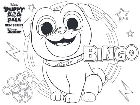 lovely bingo coloring page  printable coloring pages  kids