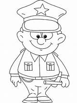 Police Coloring Officer Pages Kids Color Colouring Print Sheets Cute Little Hat Printable Uniform Netart Drawing Career Craft Crafts Preschool sketch template