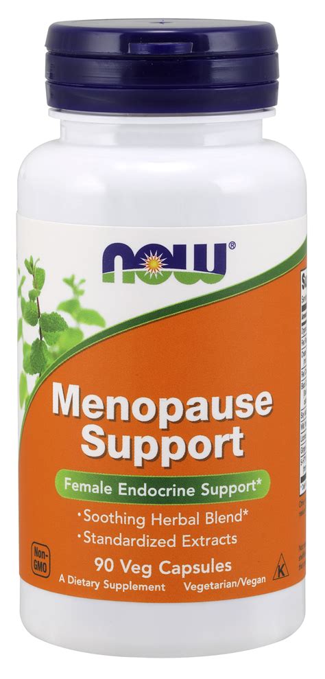 supplements menopause support blend includes standardized herbal
