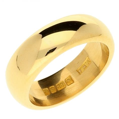 ct heavy yellow gold wedding ring  size  miltons diamonds
