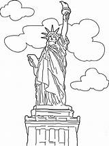 Coloring Pages Statue Liberty Gate Bridge Golden Wonders Batch Print Drawing Getcolorings Template Color Printable Getdrawings Comments Colorings sketch template