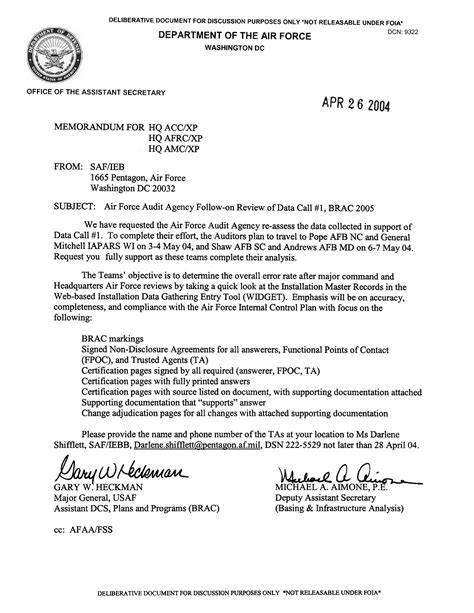 memorandum  reference  air force audit agency follow  review