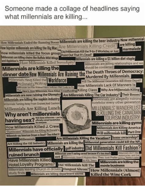 someone made a collage of headlines saying what