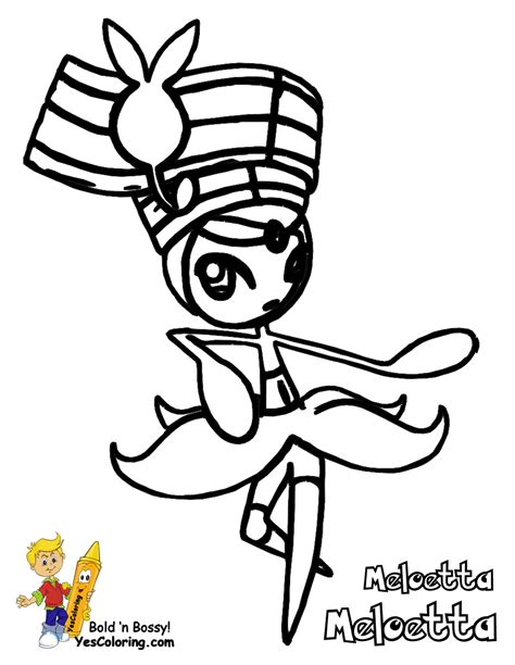 meloetta colouring pages
