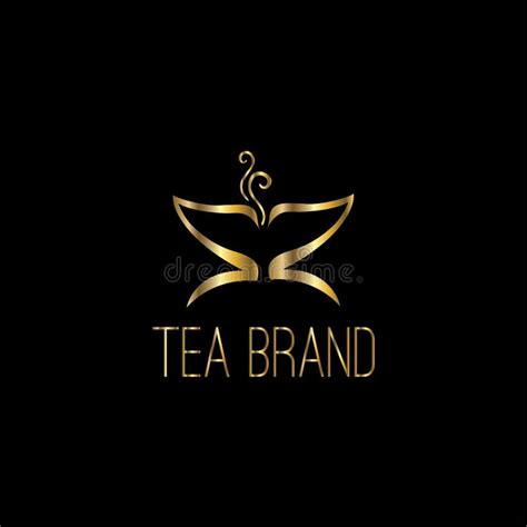 tea vector logo design stock vector illustration  design