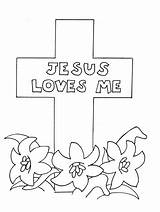 Coloring Pages Jesus Loves Sheets Kids Bible Cross Printable Christian Children Easter Religious Color Lent Little Sheet Story Preschool Templates sketch template