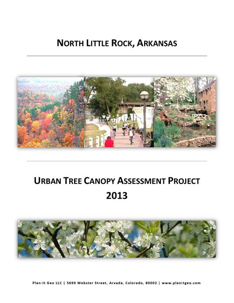 north little rock arkansas urban tree canopy assessment