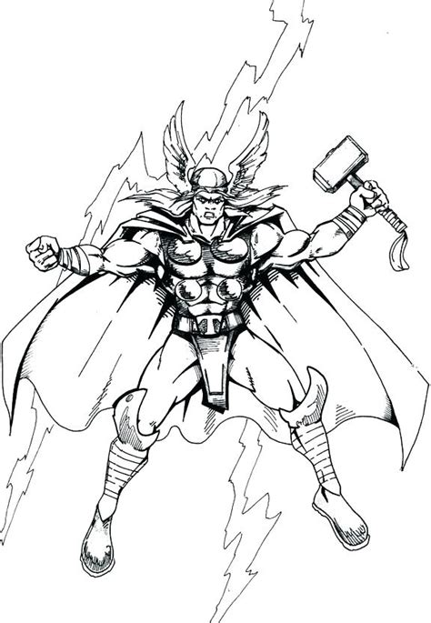 lego thor coloring pages  getdrawings