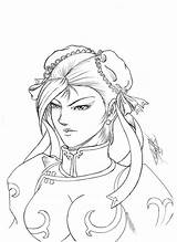 Fighter Street Chun Li Coloring Angry Pages Template Deviantart Sketch sketch template