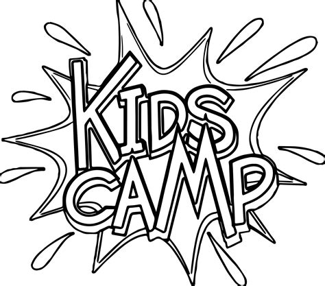 summer camp coloring sheets coloring pages