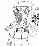 Kakashi Coloring Hatake Pages Printable Print Color Getcolorings sketch template