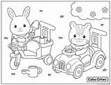 Calico Critters Coloring Getdrawings sketch template