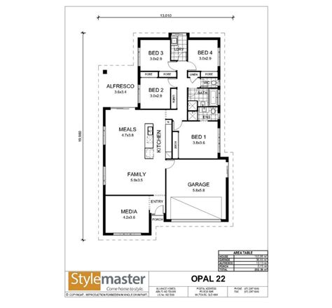 opal home design house plan  stylemaster homes