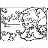 Funkin Xcolorings Whitty Boop Beep Lineart sketch template