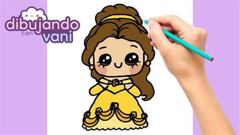 como dibujar  bella paso  paso dibujos  dibujar dibujos kawaii de princesas youtube