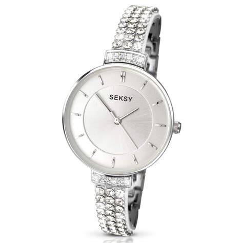 Seksy Ladies Stone Set Resin Strap Watch 2446 Watches