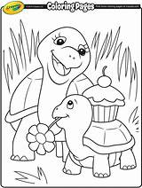 Coloring Crayola Turtle Mommy Pages sketch template