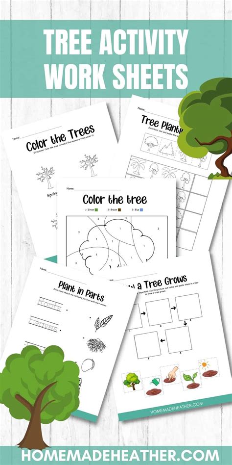 tree activity printables homemade heather