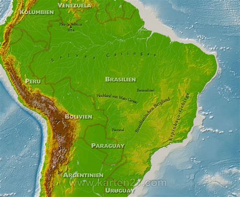 karte von brasilien kartencom