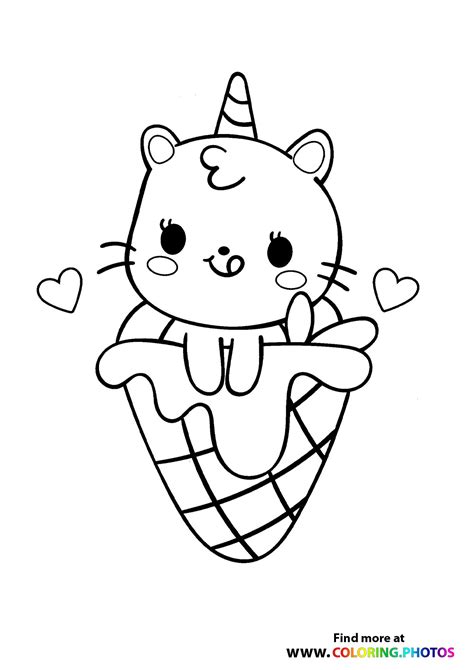 kawaii cat unicorn coloring pages cat coloring pages coloring pages