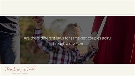 are there different laws for same sex couples going through a divorce youtube